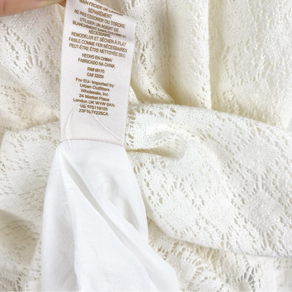 Free People Daisy Waist Mini Dress in White Size 8 - Picture 14 of 14